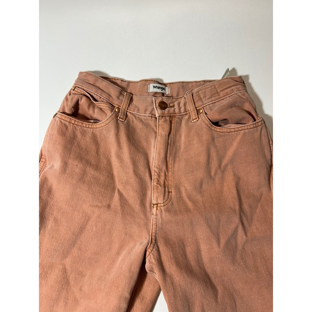 Wrangler Westward Jeans Womens 27 Orange Excellent High Rise Flare Earth Wash - Picture 3 of 6